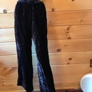 Soft Surroundings black velvet pants,size PM, NWOT